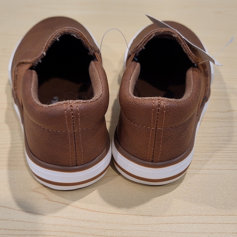 Brown Slip-On Kids Shoes - Picture 7 of 10